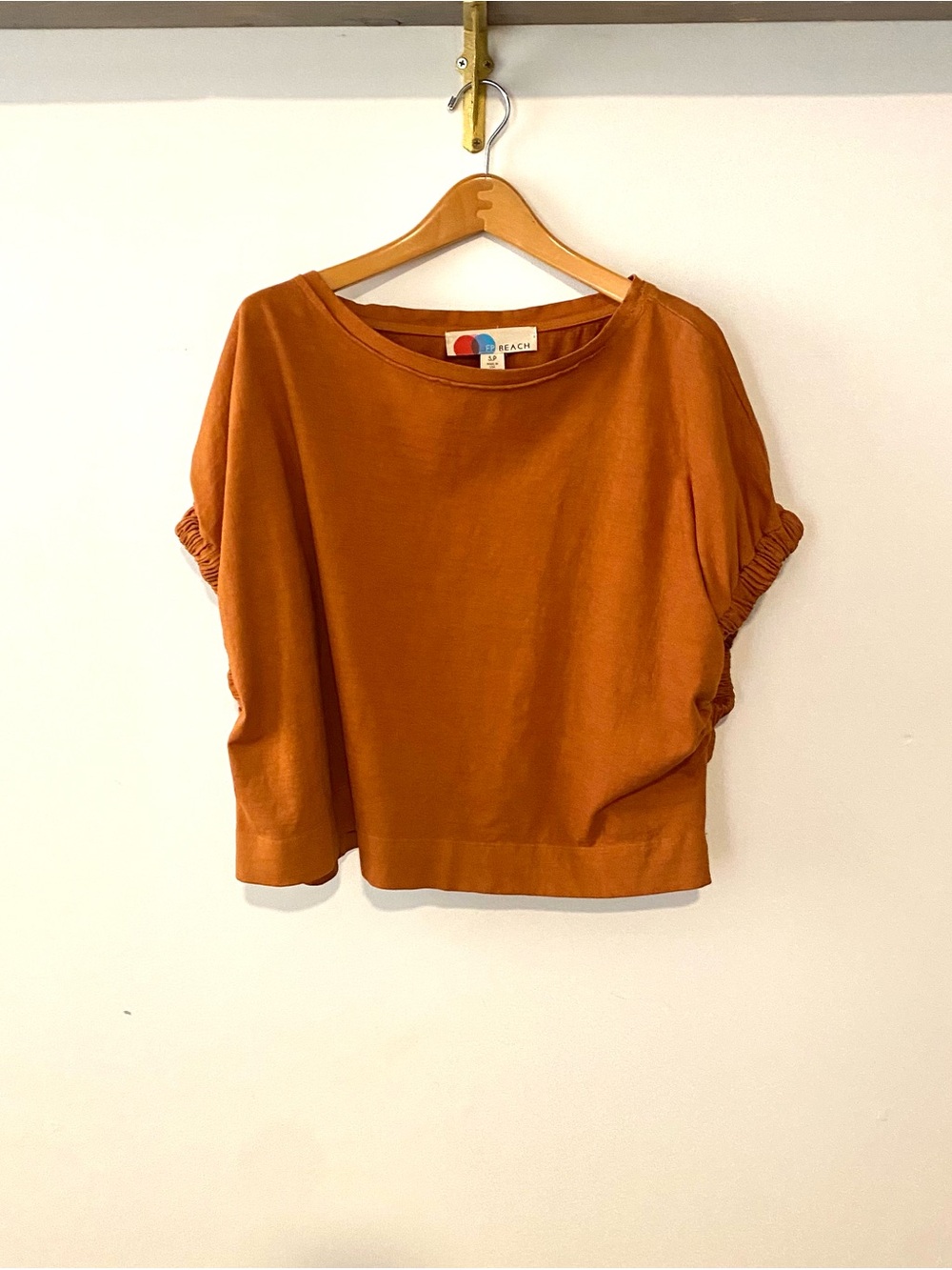 Free People Beach Rust Short-Sleeve Boxy Top